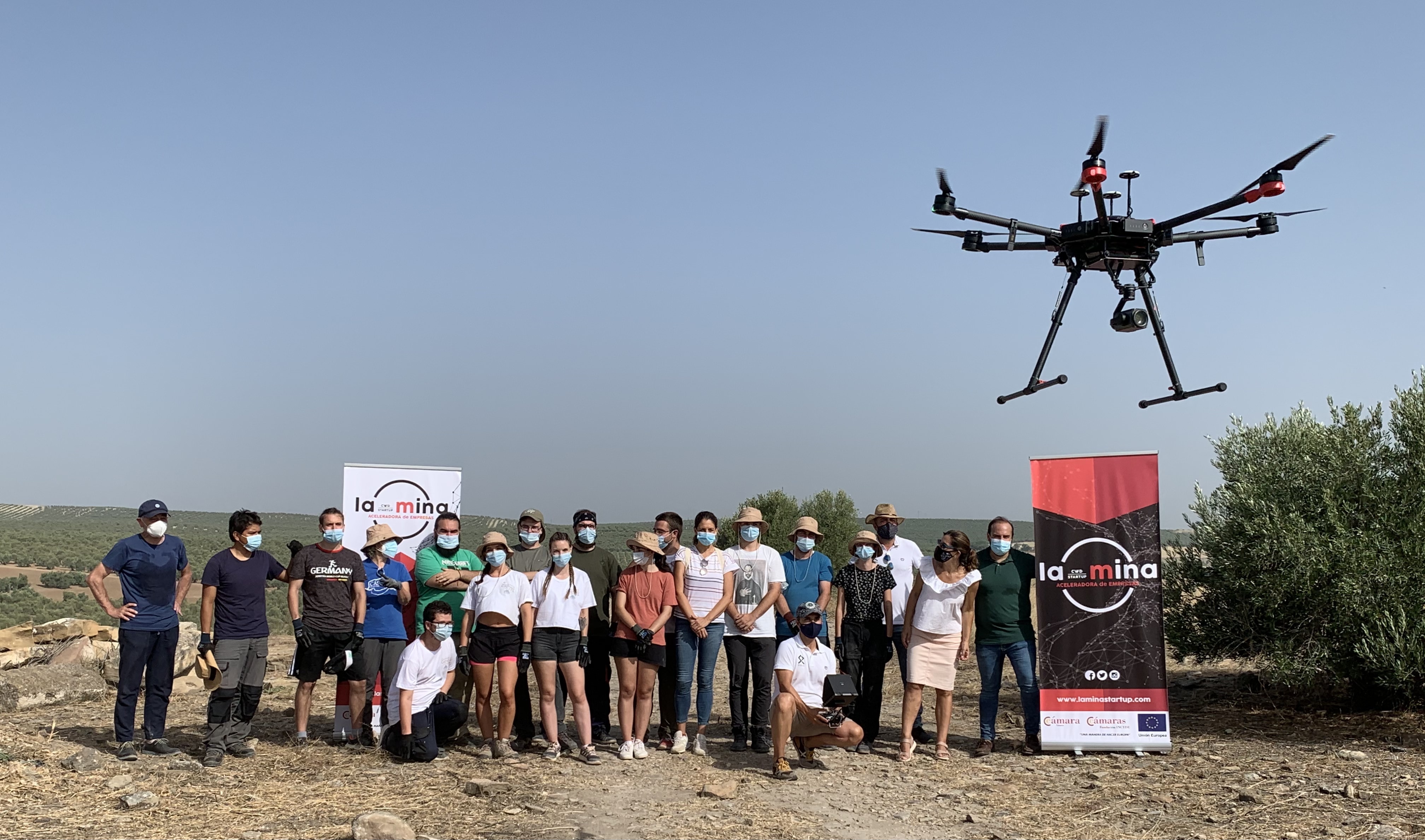 Jornada demostrativa de tecnología con drones en Cástulo | Linares